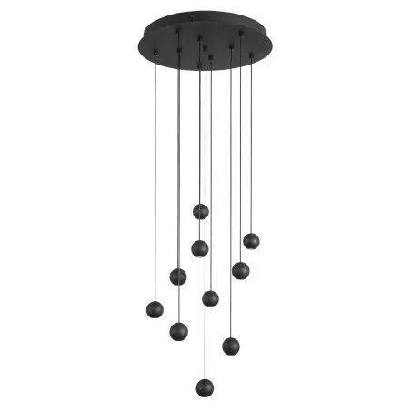 LUCES ECIJA LE41615 black LED lamp 45W 10 hanging balls