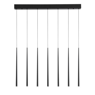 LUCES ELCHE LE41620 czarna lampa wisząca LED 7x3W