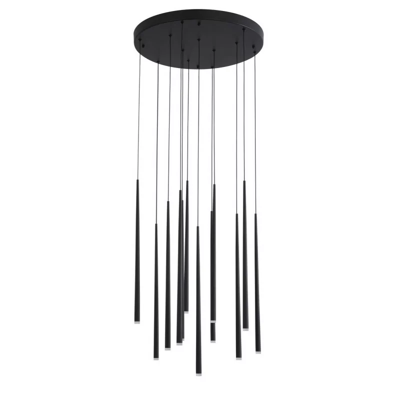 LUCES ELCHE LE41622 pendant lamp LED 12x3W black tubes