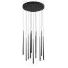 LUCES ELCHE LE41622 pendant lamp LED 12x3W black tubes