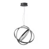 LUCES GIJON LE41636/7 pendant lamp LED pearl black 50cm, 70cm