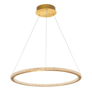LUCES MONTE LE41695 elegancka złota lampa wisząca 60cm LED 48W