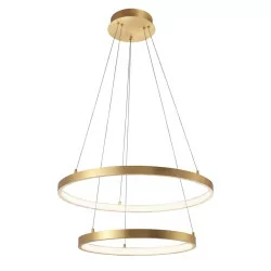 LUCES NUEVE LE41707 LED pendant lamp 65W golden leaf 60cm