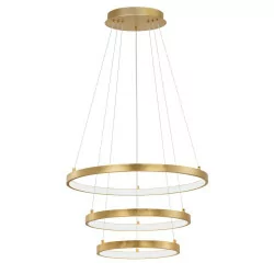 LUCES NUEVE LE41709 pendant lamp 61cm LED 83W gold leaf 3000K