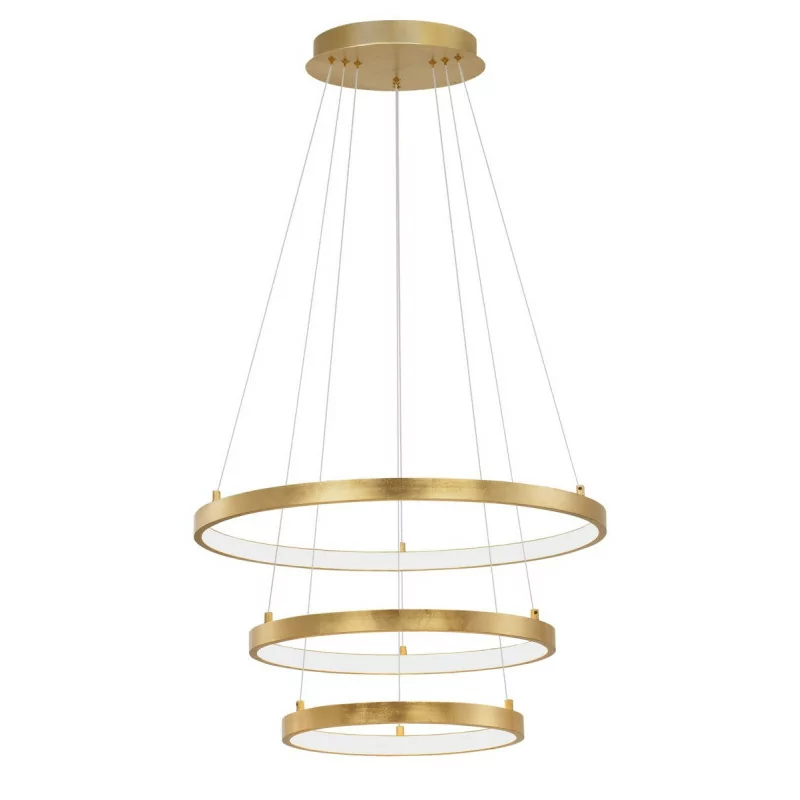 LUCES NUEVE LE41709 pendant lamp 61cm LED 83W gold leaf 3000K