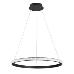 LUCES OCANA LE41717 czarna lampa wisząca LED 29W średnica 60cm