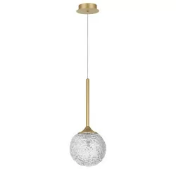 LUCES PASTO LE41737/8 złota lampa wisząca szklana kula 15cm, 30cm