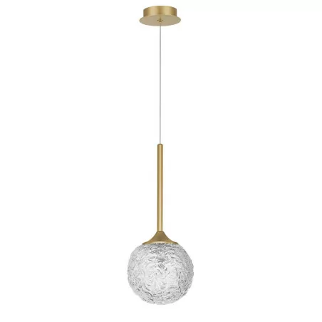 LUCES PASTO LE41737/8 gold pendant lamp glass ball 15cm, 30cm