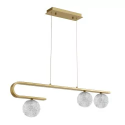 LUCES PASTO LE41739 gold hanging glass balls 3xG9