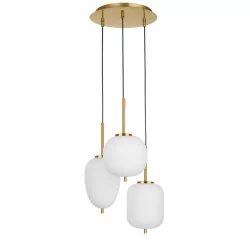 LUCES PILAR LE41761 gold pendant lamp E14 3x5W lampshades