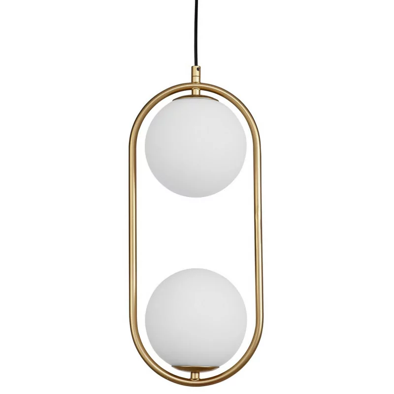 LUCES RENGO LE41772 gold pendant lamp 2xG9 white balls