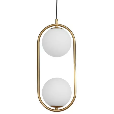 LUCES RENGO LE41772 gold pendant lamp 2xG9 white balls