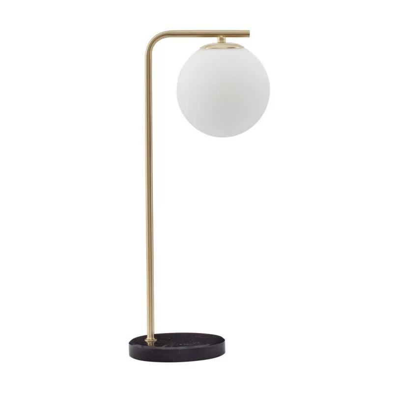 LUCES RIOJA LE41774 black and gold table lamp 51cm 1xE14 ball