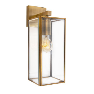 LUCES SALTA LE41777 wall lamp antique brass + transparent glass