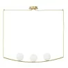 LUCES SORIA LE41785 pendant lamp brass 3 white balls E14