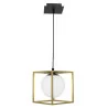 LUCES PLATA LE41786 gold-black pendant lamp square 1xE14