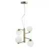 LUCES TALCA LE41790 pendant lamp antique brass 4 white balls