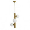 LUCES TIGRE LE41791 gold hanging lamp with white balls 3xG9
