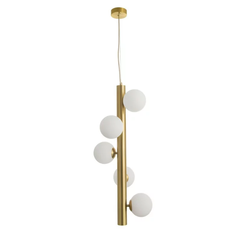 LUCES TIGRE LE41792 gold pendant lamp + white balls 5xG9