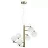 LUCES TALCA LE41793 hanging antique brass 6xG9 white balls