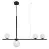 LUCES TURBO LE41801 black pendant lamp 100cm 4 white balls G9