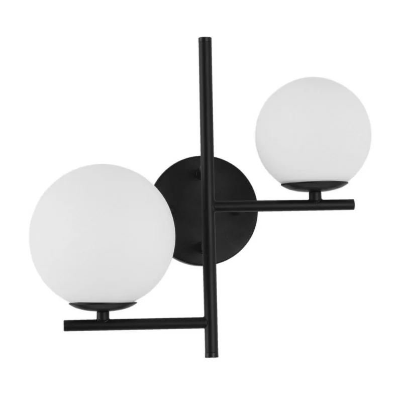 LUCES TURBO LE41802 black wall lamp 2 white G9 balls