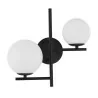 LUCES TURBO LE41802 black wall lamp 2 white G9 balls