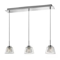 LUCES YOPAL LE41832 lamp chrome pendant 3xG9 + glass