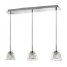 LUCES YOPAL LE41832 lamp chrome pendant 3xG9 + glass