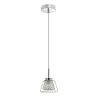 LUCES YOPAL LE41835 single pendant lamp chrome + glass 1xG9