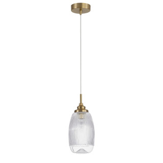 LUCES AHIGAL LE41850 gold pendant lamp in a vintage style
