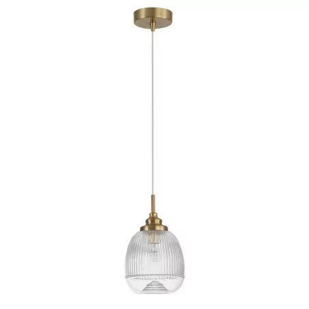 LUCES AHIGAL LE41851 gold vintage pendant lamp 1xE14