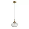 LUCES AHIGAL LE41852 gold hanging vintage style, thick glass 1xE14