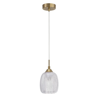 LUCES ALCALA LE41854 lampa wisząca vintage złoty + szkło 1xE27
