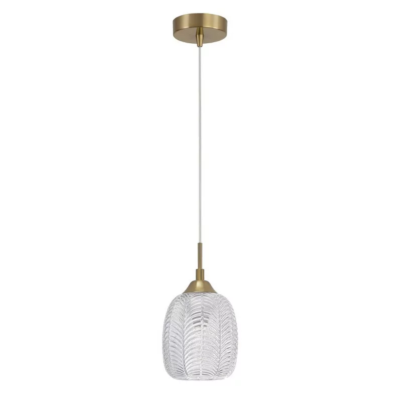 LUCES ALCALA LE41854 lampa wisząca vintage złoty + szkło 1xE27