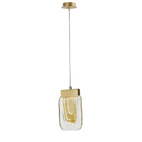 LUCES ARAGUA LE41859 złota lampa wisząca LED 4W szkło