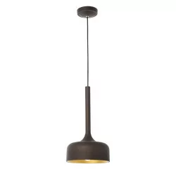 LUCES CUARTO LE41978 lampa wisząca brązowo-złota 1xE27