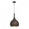 LUCES CUARTO LE41981 pendant lamp brown and gold 1xE27, lampshade 24cm