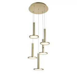 LUCES ESQUEL LE41992 pendant lamp LED 53W brass, warm white 3000K