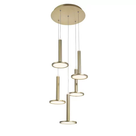 LUCES ESQUEL LE41992 pendant lamp LED 53W brass, warm white 3000K