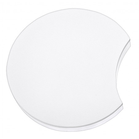 LUCES TERMAS LE42191 white circular LED wall lamp with a recess