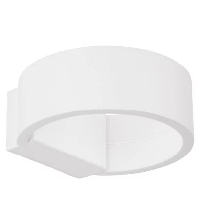 LUCES TUMACO LE42200 półokrągły biały kinkiet LED 6W 3000K LUCES TUMACO LE42200 półokrągły biały kinkiet LED 6W 3000K