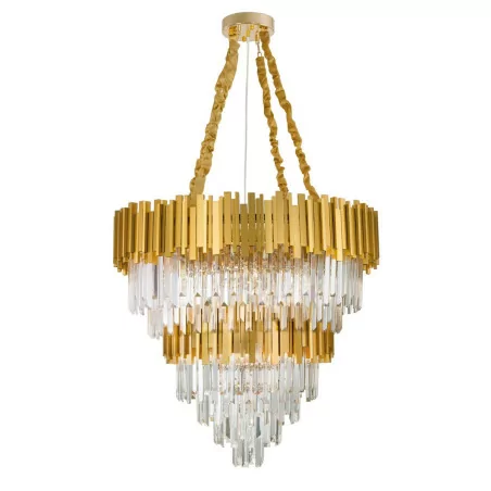 LUCES CAMPANA LE42284 hanging gold crystal lamp E14