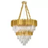 LUCES CAMPANA LE42284 hanging gold crystal lamp E14