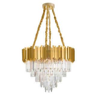 LUCES CAMPANA LE42288 Hanging gold lamp E14 with cristal