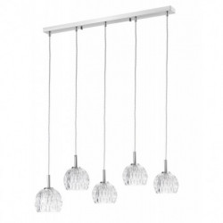 LUCES CONSEJO LE42339 hanging lamp with 5 bulbs made of glass