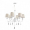 LUCES COROZAL LE42347 hanging lamp with 6 lampshades, base type: E14