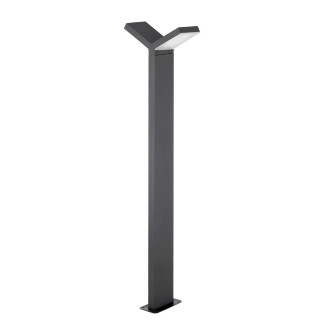 LUCES NECOCHEA LE71344 aluminum garden lamp, gray 2x6W