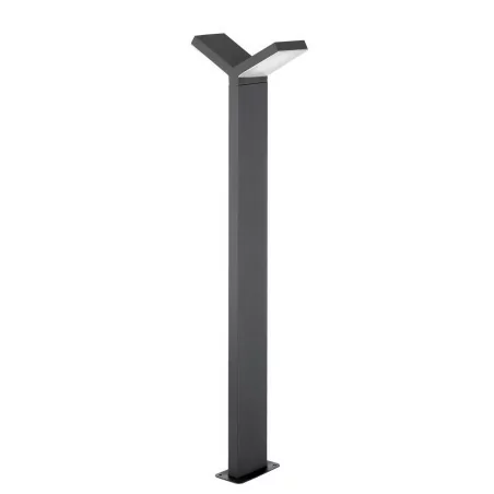 LUCES NECOCHEA LE71344 aluminum garden lamp, gray 2x6W LUCES NECOCHEA LE71344 aluminum garden lamp, gray 2x6W