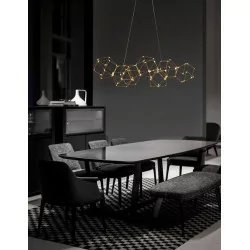 LUCES ASIS LE41325 złota lampa wisząca LED 94cm 34W